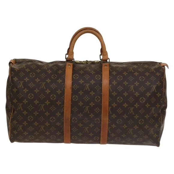 LOUIS VUITTON Monogram Keepall 55 Boston Bag M41424 LV Auth 136098 - Picture 2 of 16
